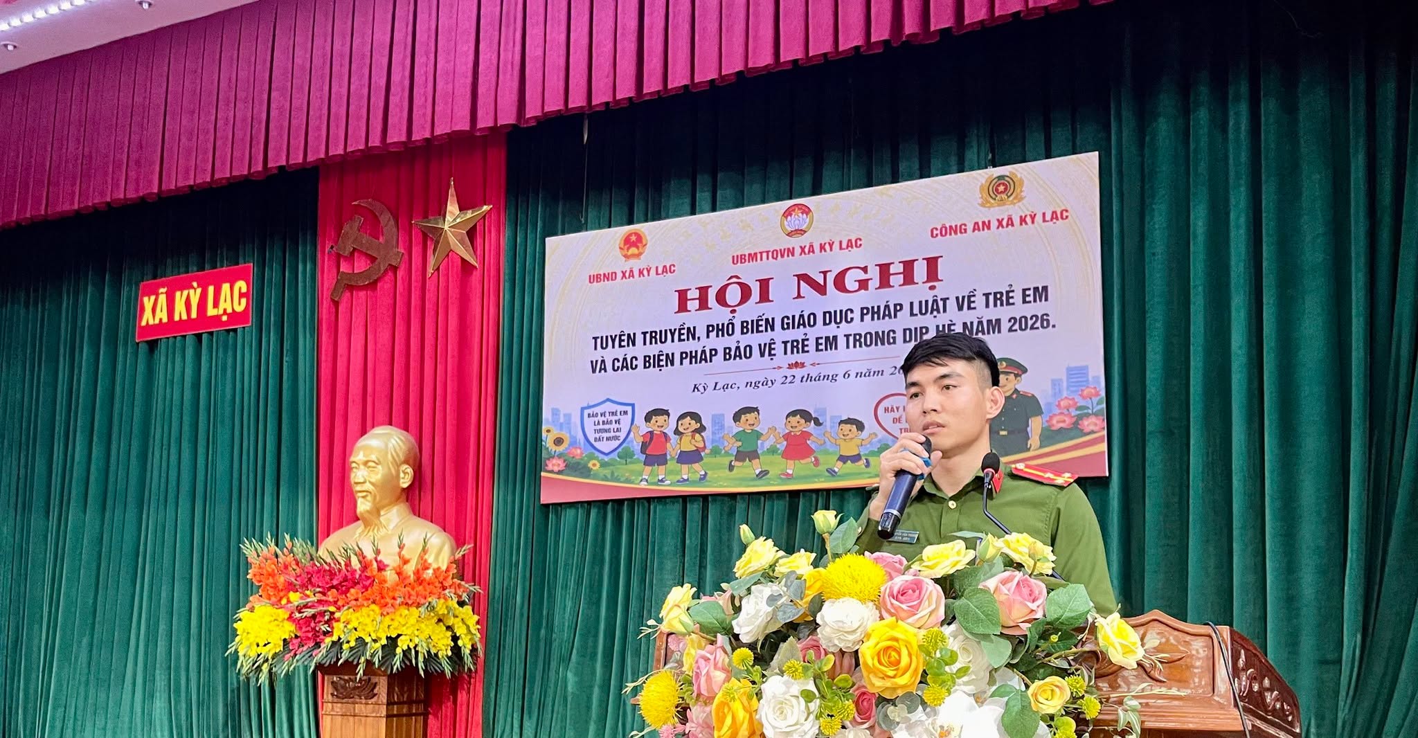 Xã Kỳ Lạc tổ chức Hội nghị tuyên truyền, phổ biến giáo dục pháp luật về trẻ em