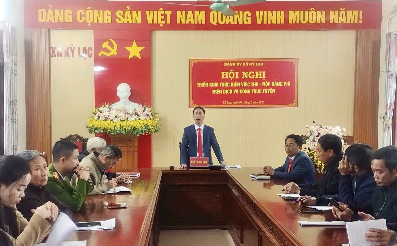 ĐẢNG BỘ XÃ KỲ LẠC QUÁN TRIỆT KẾ HOẠCH THU NỘP ĐẢNG PHÍ TRÊN CỔNG DỊCH VỤ CÔNG QUỐC GIA