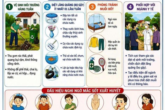 Chủ động phòng, chống dịch bệnh Sốt xuất huyết Dengue