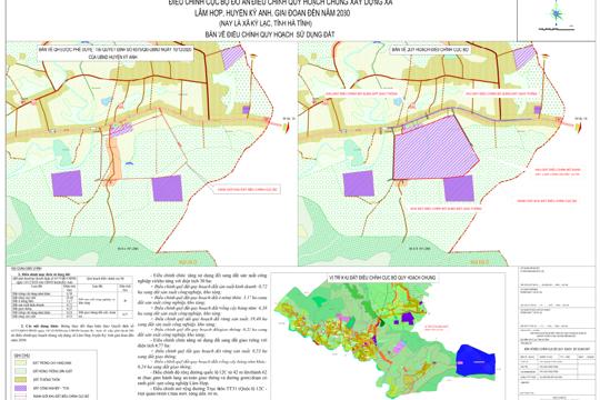 Phê duyệt điều chỉnh cục bộ Quy hoạch chung xây dựng xã Lâm Hợp, huyện Kỳ Anh (nay là xã Kỳ Lạc, tỉnh Hà Tĩnh)
